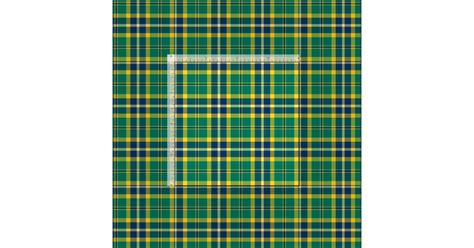 Green Blue And Yellow Sporty Plaid Fabric Zazzle
