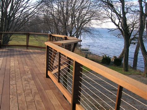 When it comes to installing deck railing, the first thing that most people think of is the railing. Horizontal Wire Deck Railing | Tyres2c