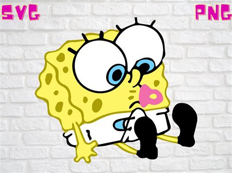 Baby Spongebob Squarepants Svg Digital File Only Svg Png Etsy