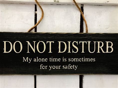 Do Not Disturb My Alone Time Is For Your Safety Funny Sign Sarcastic
