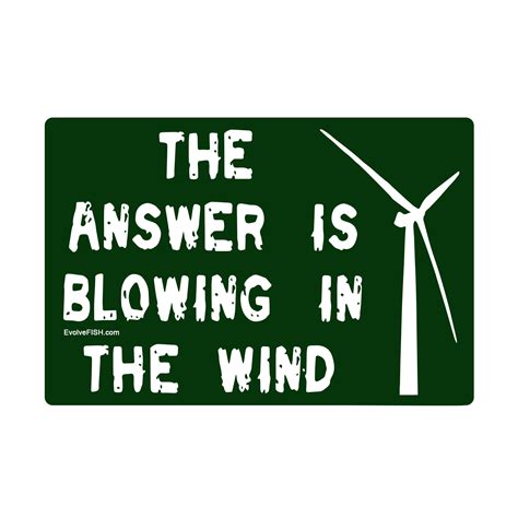 Kamico's data connection® software prints student answer . The Answer Blowing in the Wind Bumper Sticker - 5" x 3"
