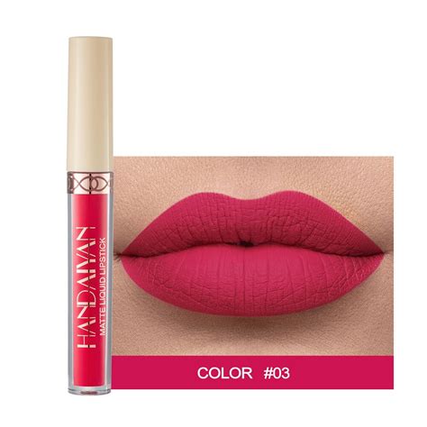 1pc Sexy Rose Red Matte Lipstick Waterproof Long Lasting Lip Matte