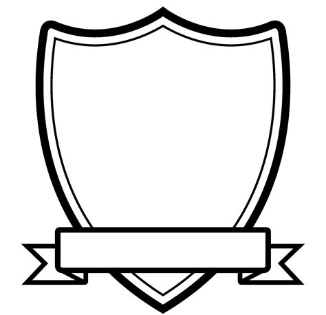 Blank Shield With Banner