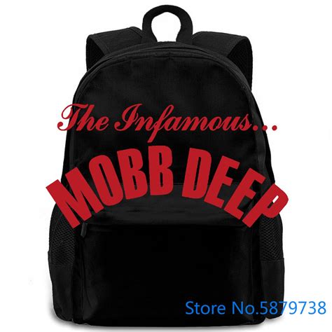 Mobb Deep Infamous M Black Women Men Backpack Laptop Travel School