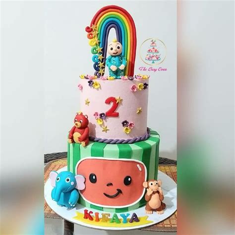 Cocomelon Cake Buttercream Cake Cocomelon Characters All Edible