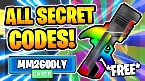 All Secret Op Murder Mystery 2 Codes 2020 Roblox Mm2