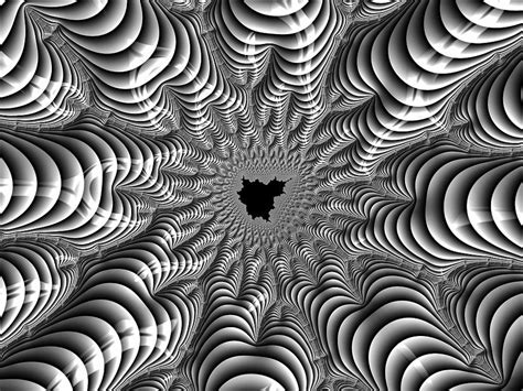 Black And White Digital Mandelbrot Fractal Art Digital Art