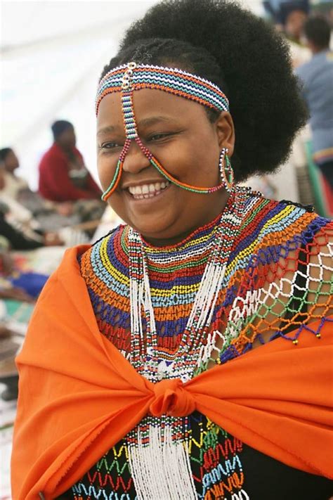 Xhosa Woman In Traditional Dress In The Eastern Cape Goway