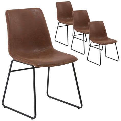 Tan Spencer Faux Leather Dining Chairs Temple And Webster Next Dining