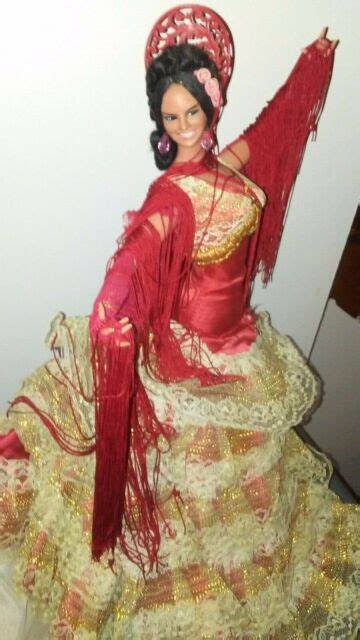 Vintage Flamenco Spanish Latina 18” Doll Ebay