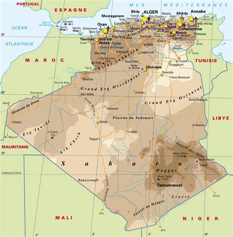 Maps Of Countries Algeria