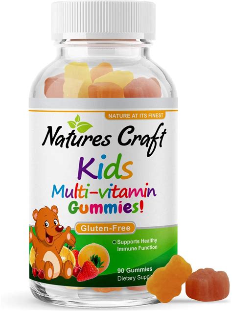 Find deals on products in skin care on amazon. Kids Multi Vitamin Gummies | Vitamins A, C, D E, B6, B12 ...