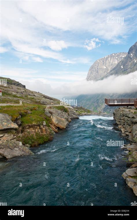 The Natural Landscape And The Mountain Rivers Of Norway Stock Photo Alamy