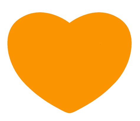 Heart Emoji Orange Computer Icons Clip Art Heart Png Download 885