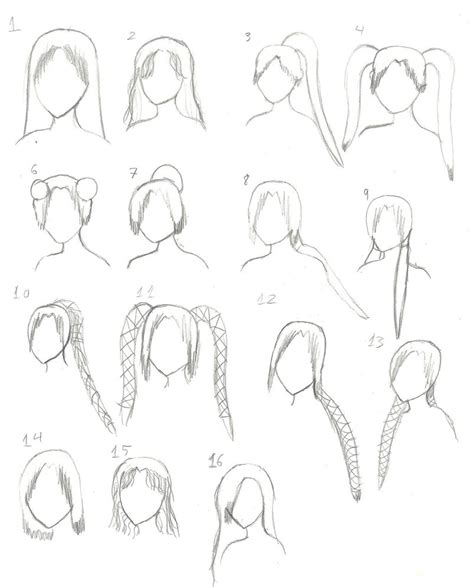 Long Female Hairstyles Ponytail Drawing How To Draw A
