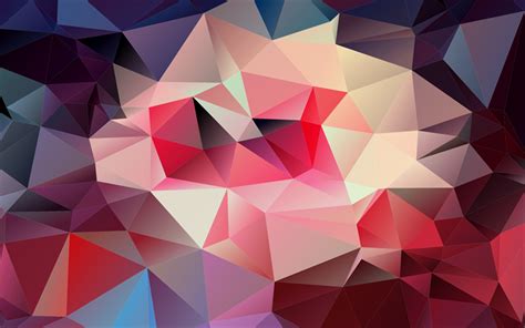 Download Wallpapers Mosaic 4k Geometric Shapes Polygons Abstract