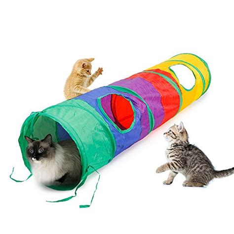 Pet Friendly Cat Tunnel Toys Cat Tunnel Fun Kitty Tunnel For Hiding