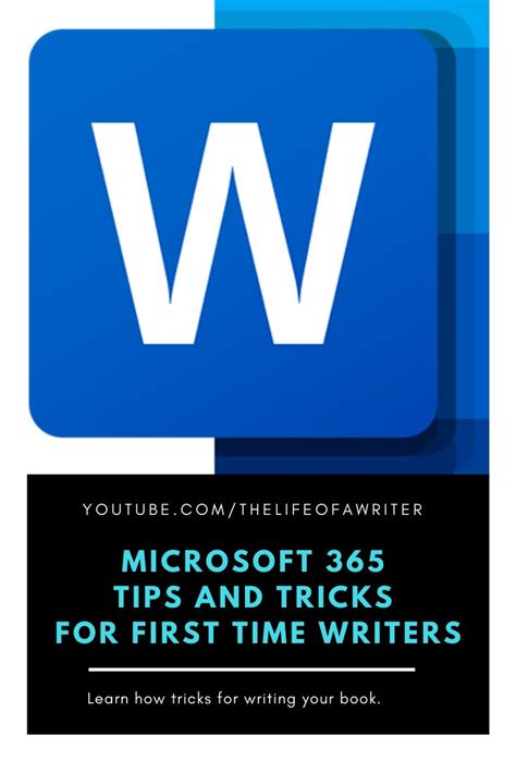 Microsoft Word 365 Tips And Tricks For First Time Writers Writing