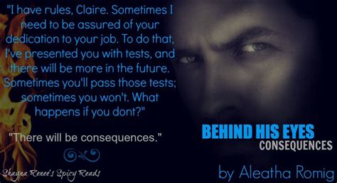 behind his eyes consequences by aleatha romig