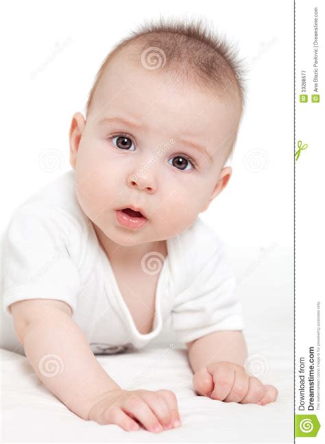 Confused Baby Stock Image Image Of Hair Life Laughing 33288577
