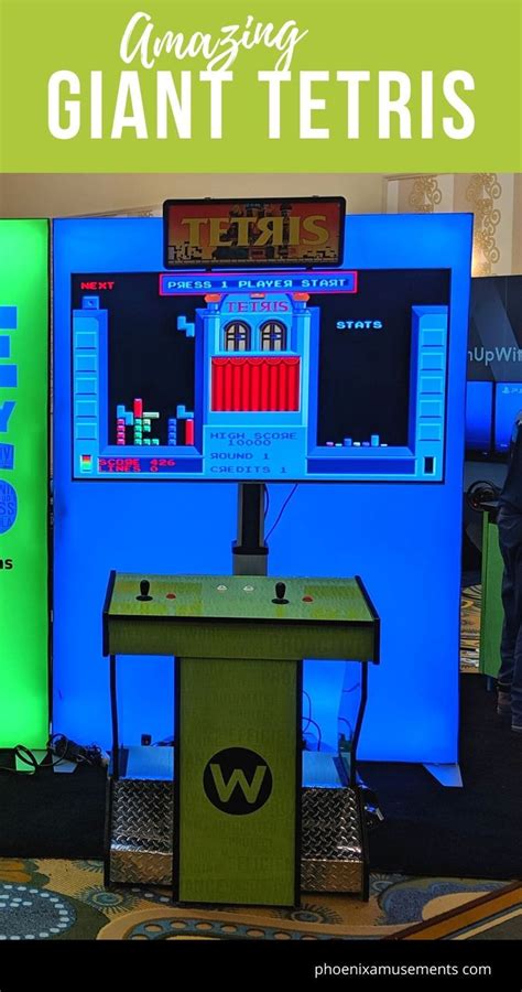 Rent Giant Tetris Arcade Machine From Phoenix Amusements Ga Arcade