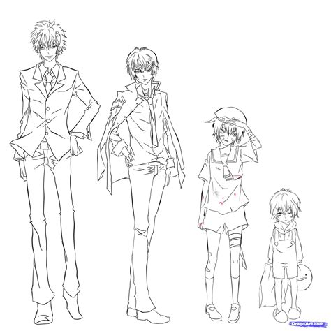 Maybe you would like to learn more about one of these? how to sketch an anime boy step 16 | Anime boy sketch ...