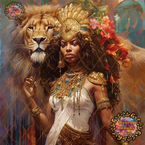 African Queen Art African Warrior Queen Nubian Queen Art Etsy