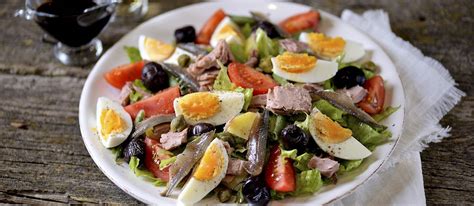 Salade Niçoise Traditional Salad From Nice France
