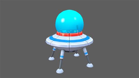 Spaceship Flying Saucer Animated Buy Royalty Free 3d Model By Sasnad3