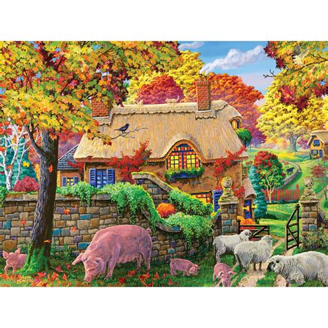 Autumn Tranquility 1000 Piece Jigsaw Puzzle Bits And Pieces