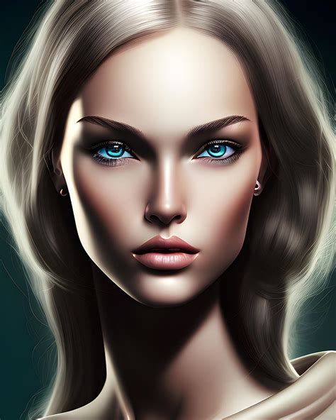 German Woman Face Digital Art By Marco Lermer Fine Art America