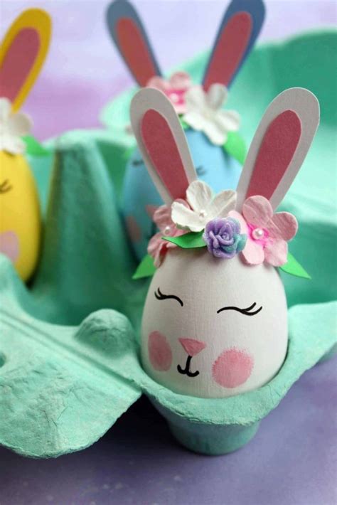 These Bunny Easter Eggs Are An Easy Easter Craft That Results In