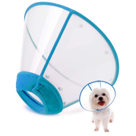In Hand Adjustable Recovery Cat Cone Dog Cone Collar Clear Padded
