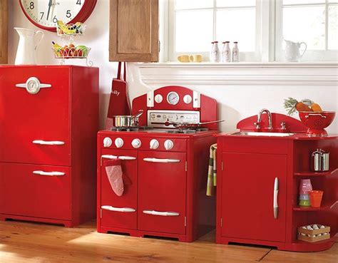 I Love The Pottery Barn Kids Red Retro Kitchen On