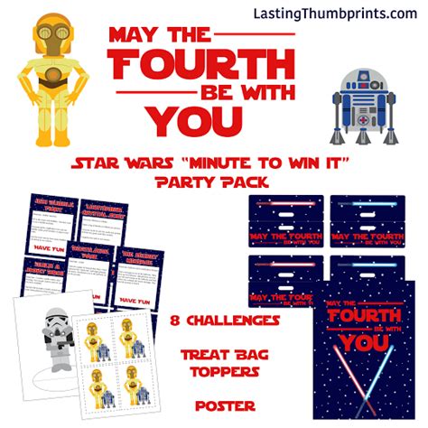 Free Star Wars Minute to Win It Party Pack