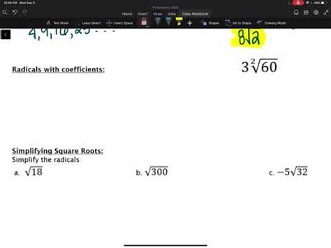 5 is the coefficient, x is the base, 4 is the exponent. Simplifying radicals with coefficients - YouTube