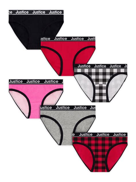 Justice Girls Bikini Underwear 5 Pack Sizes 6 16 Ubicaciondepersonascdmxgobmx