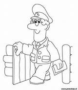 Postman Pat Coloring Pages Office Pieter Colouring Kids Postbode Kleurplaten Preschool Crafts Pan School Themes Mail Stamp Colorful Drawings Poster sketch template