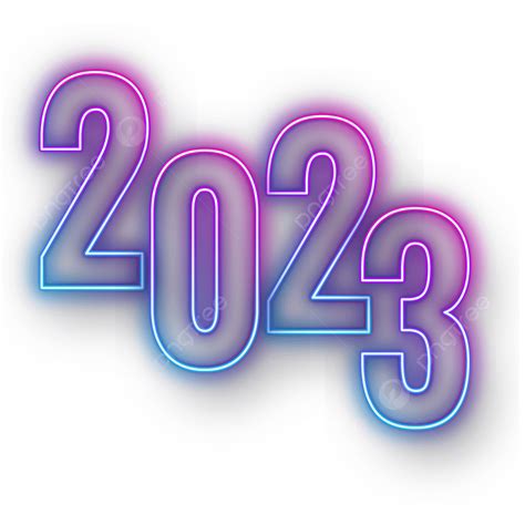 Neon 2023 Text Effect Design Neon 2023 Neon 2023 Text Effect Png And