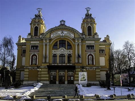 Hd Wallpaper Opera House In Cluj Napoca Romania Architecture