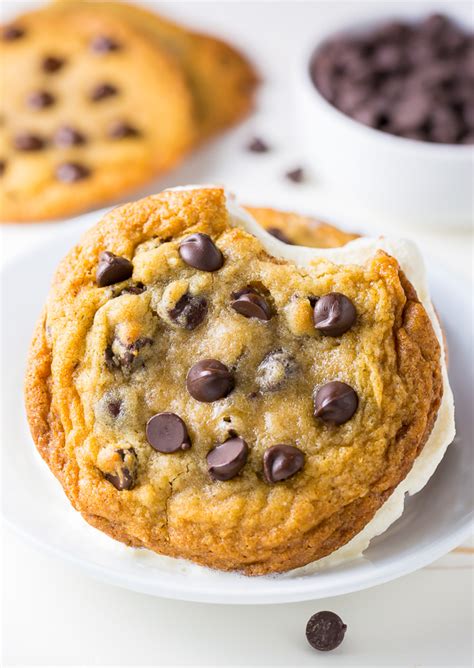 Chocolate Chip Ice Cream Sandwiches Baker By Nature