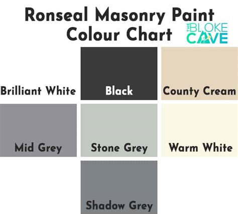 The Ultimate Masonry Paint Colour Chart The Bloke Cave