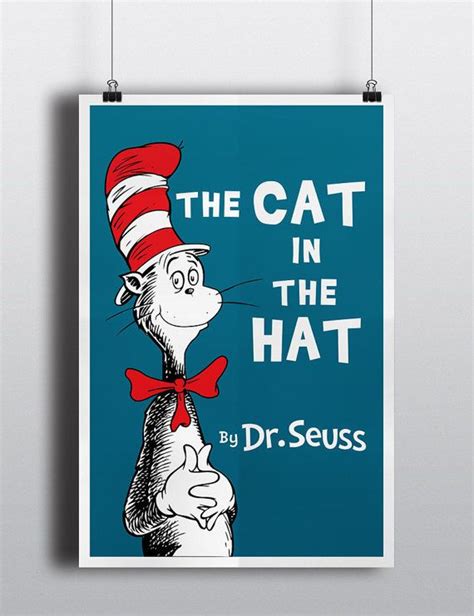 The Cat In The Hat Poster Inspired By Novel By Geekerystuffs