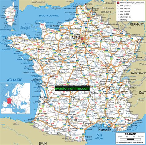 Cartes muettes de la france à imprimer chroniques. Carte de France détaillée - Voyages - Cartes