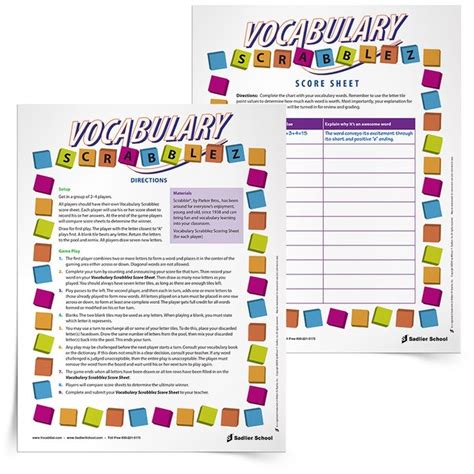 17 Printable Vocabulary Building Games Vocabulary Activities