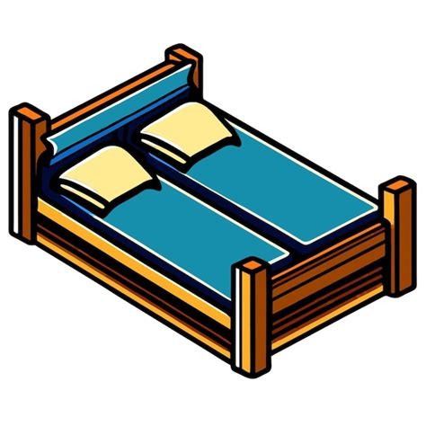 Premium Vector Beds With Pillows Vector Illustration