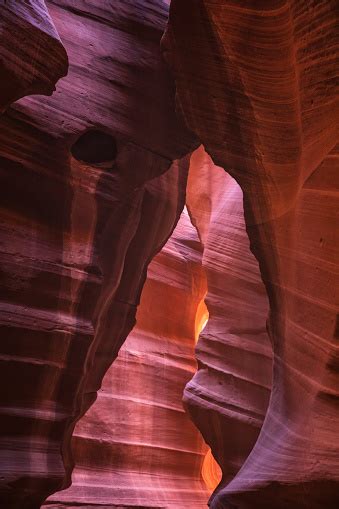 Inside Of Antelope Canyon Color And Textures Stock Photo Download