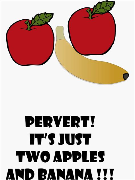Two Apples And Banana Sticker By Peterpesta Redbubble