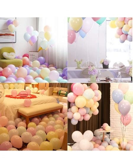 Pcs Pastel Latex Balloons Inches Large Big Round Macaron Candy Colored Rainbow Assorted