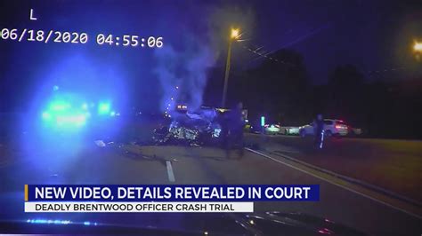 New Video Details Revealed In Court For Deadly Brentwood Officer Crash